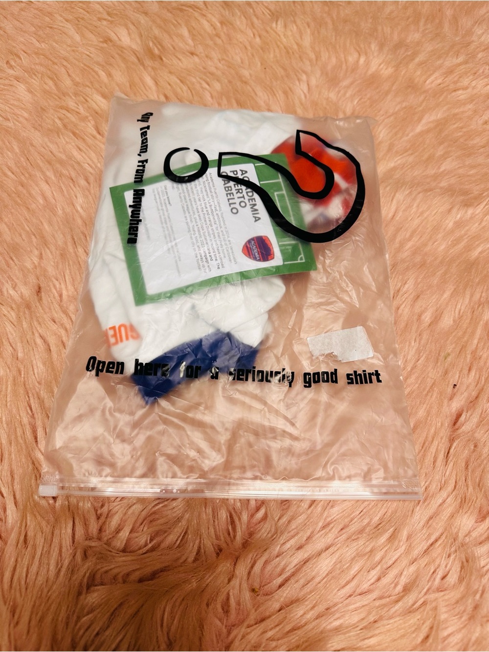Men's White Athletic Jersey with Orange & Blue Graphic - Picture 10 of 10